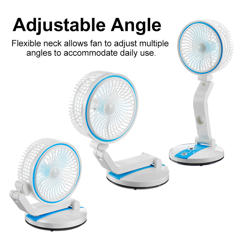 Rechargeable Adjustable Angle Flexible Fan | Stornfield