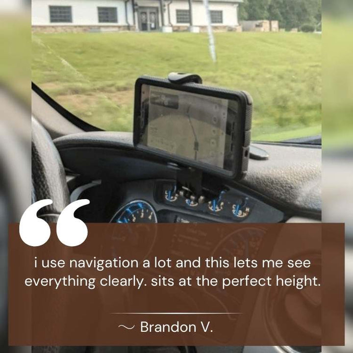 Stornfield | Adjustable Car Phone Holder | Anti-Slip Grip & Durable ABS for Safe Navigation and Hands-Free Calls