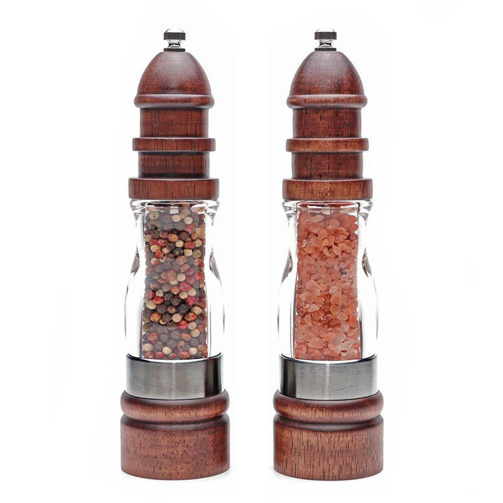 Adjustable Coarseness Wooden Salt and Pepper Grinder Set Wood Mills | Stornfield