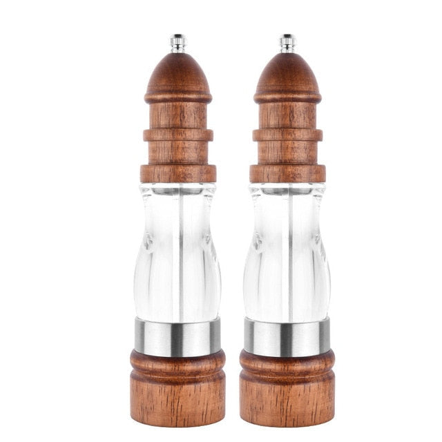 Adjustable Coarseness Wooden Salt and Pepper Grinder Set Wood Mills | Stornfield