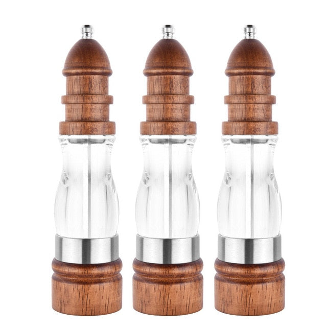 Adjustable Coarseness Wooden Salt and Pepper Grinder Set Wood Mills | Stornfield