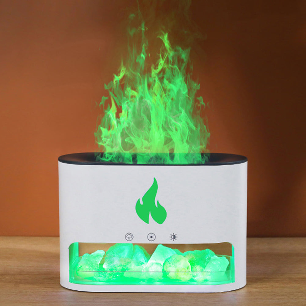 Vaporizer with crystal salt stone fire