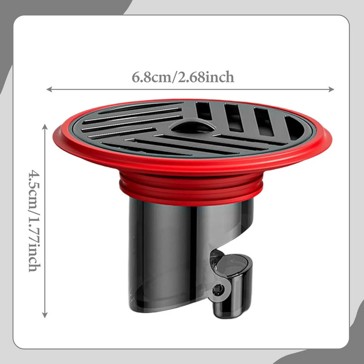 AquaShield Compact Floor Drain – Stainless Steel & Silicone Backflow Protection for Bathroom, Shower & Kitchen Stornfield