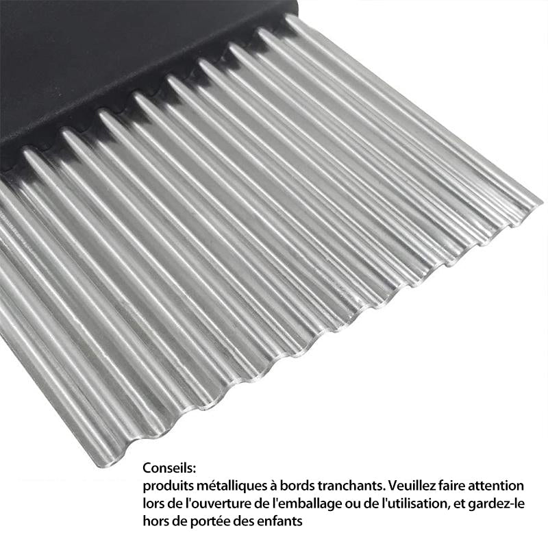 Wavy Blade French Fry Cutter in Stainless Steel | Stornfield
