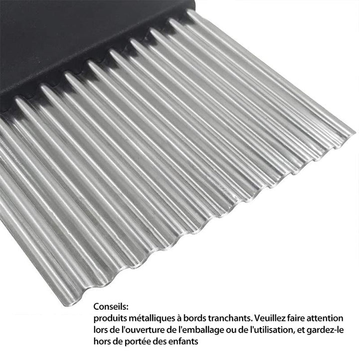 Wavy Blade French Fry Cutter in Stainless Steel | Stornfield