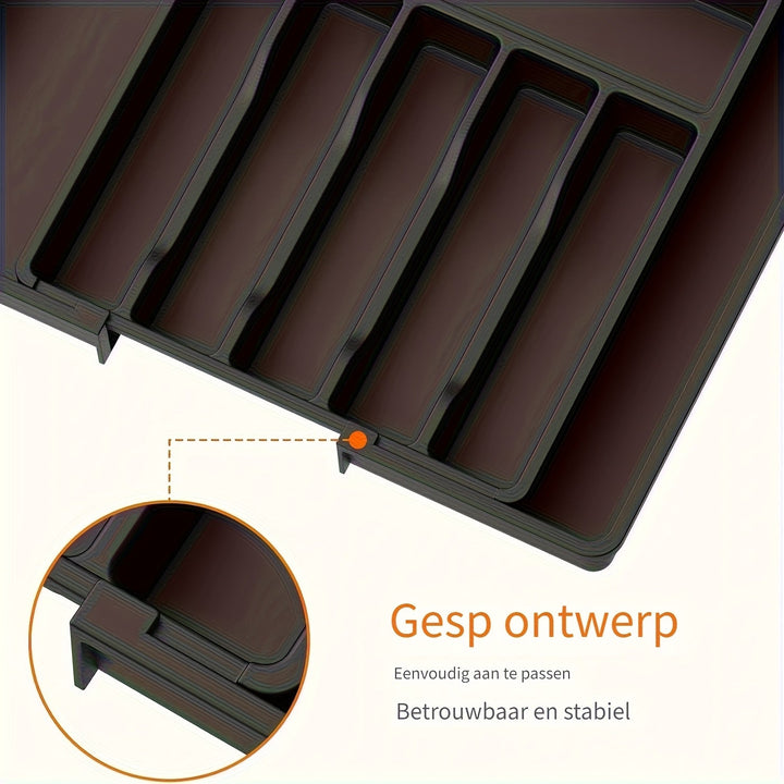 Extendable cutlery tray 33–57 cm | Stornfield