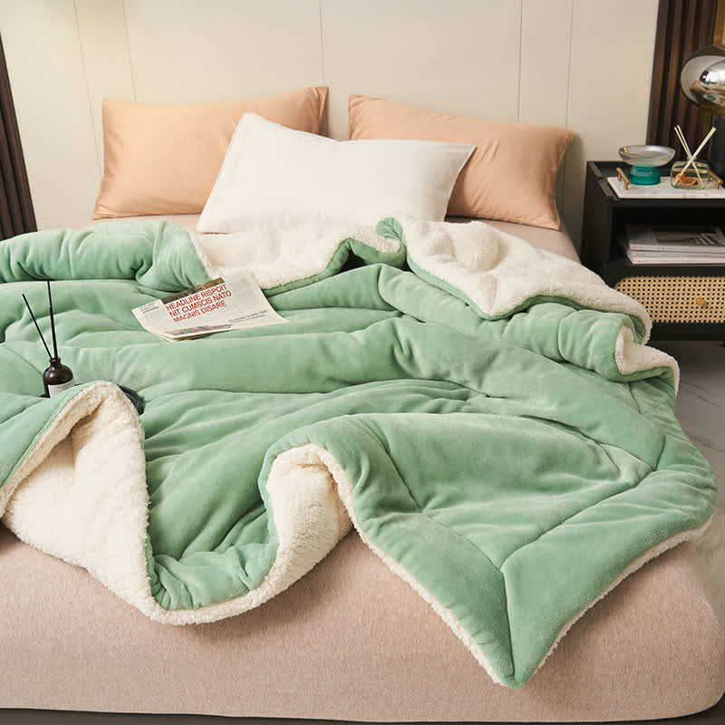 Stornfield | Couverture en velours épais double face en cube