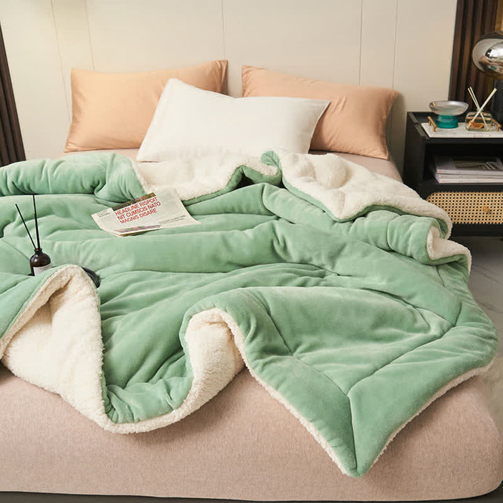 Stornfield | Couverture en velours épais double face en cube