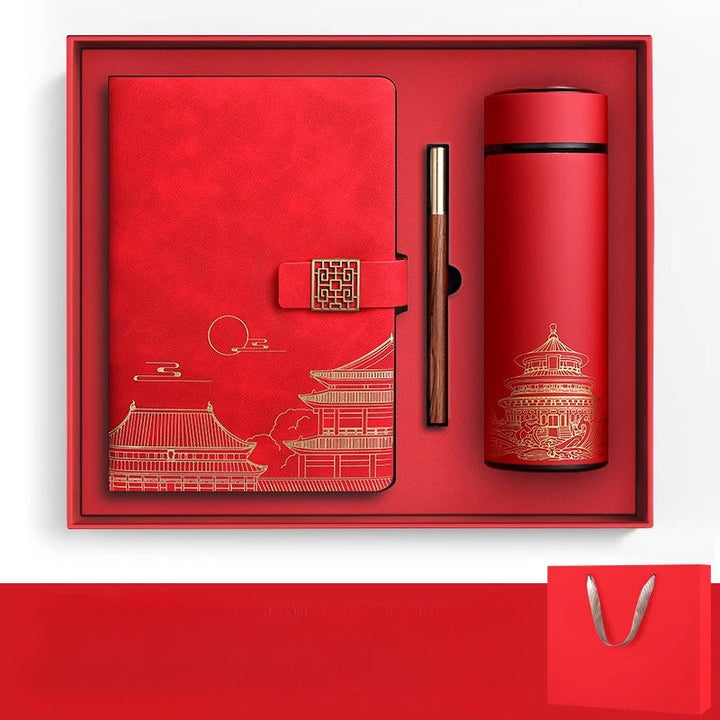 Imperia Luxe Gift Set – Notebook, Thermos Bottle and Pen in Gift Box | Stornfield