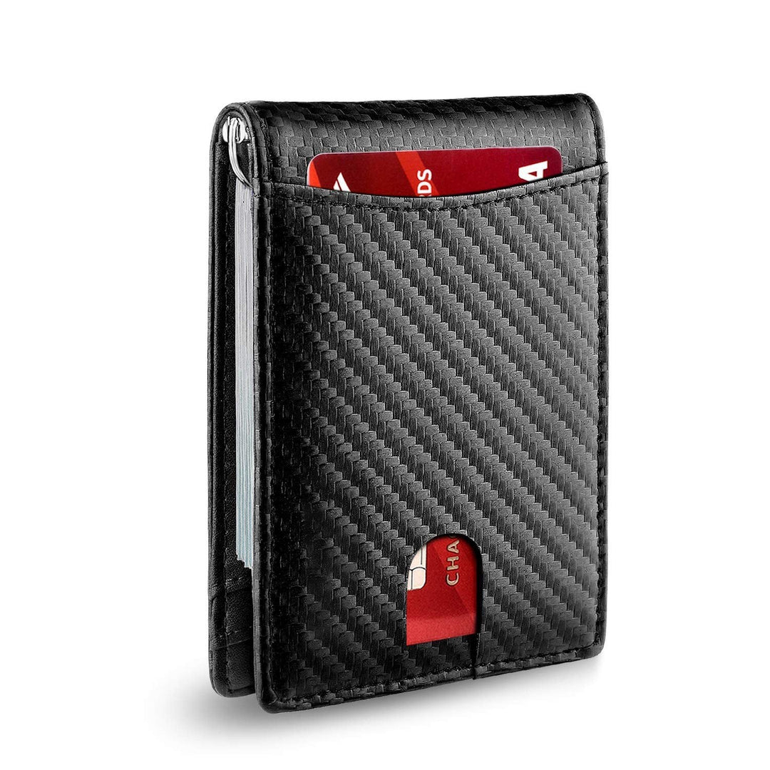 Stornfield | Men’s Slim RFID Wallet | Leather Card Holder | Black