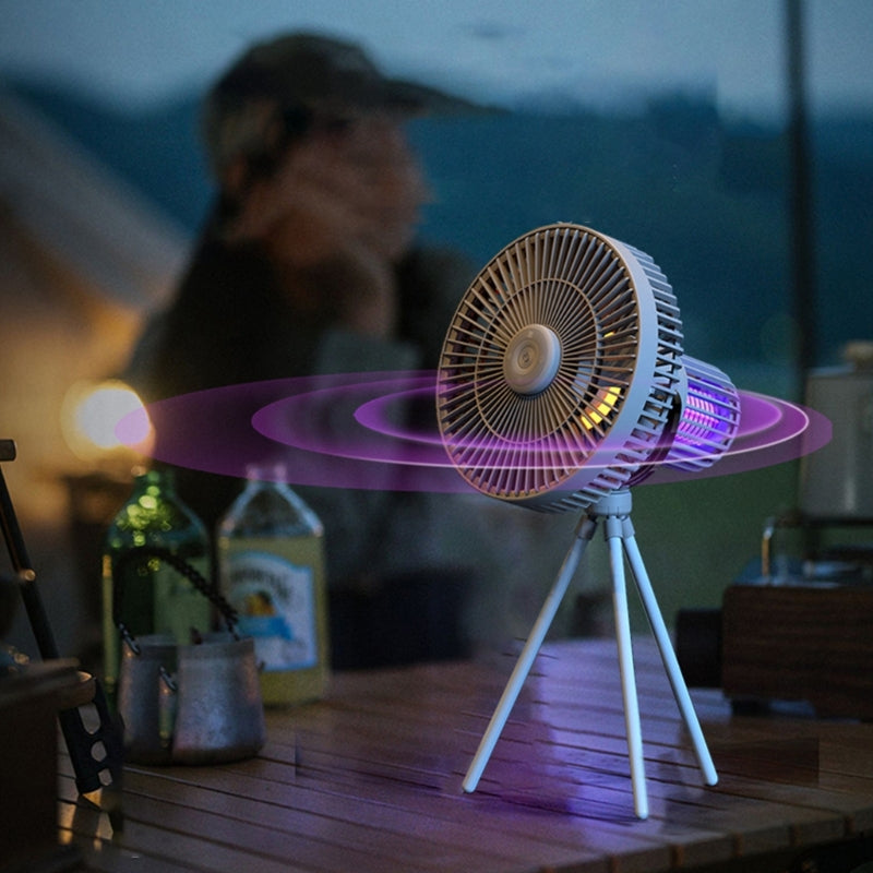 Portable Outdoor Mood Light Rechargeable Fan | Stornfield