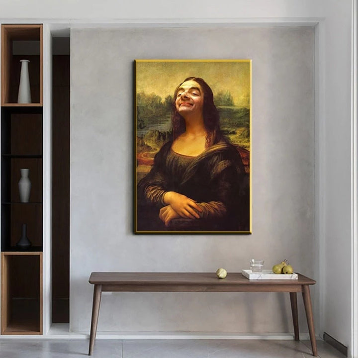 Stornfield | Aesthetic Funny Canvas Print of Mona Lisa