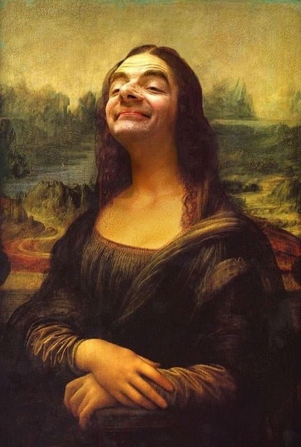 Stornfield | Aesthetic Funny Canvas Print of Mona Lisa