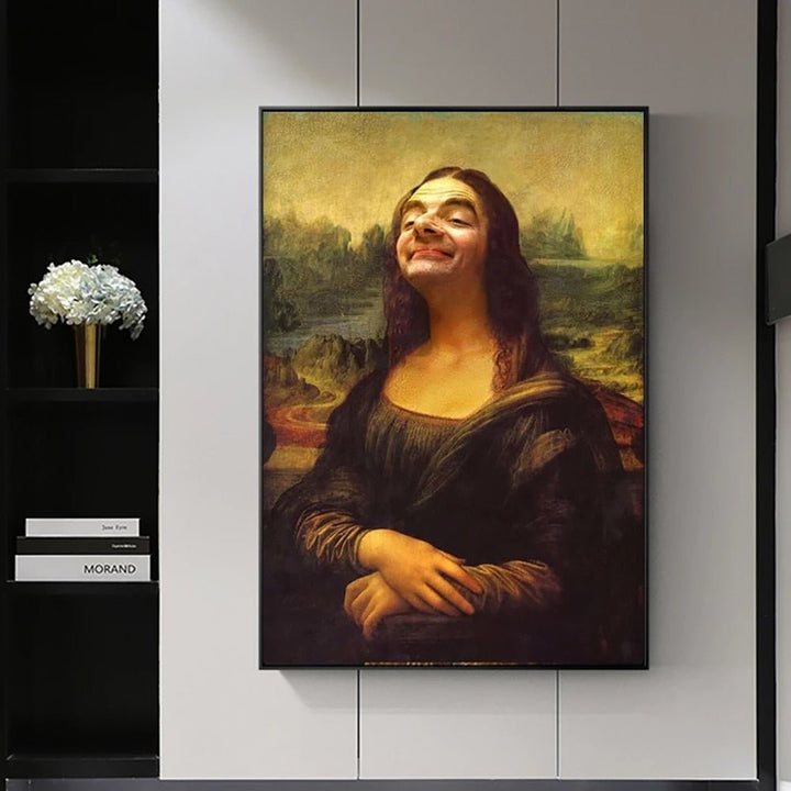 Stornfield | Aesthetic Funny Canvas Print of Mona Lisa