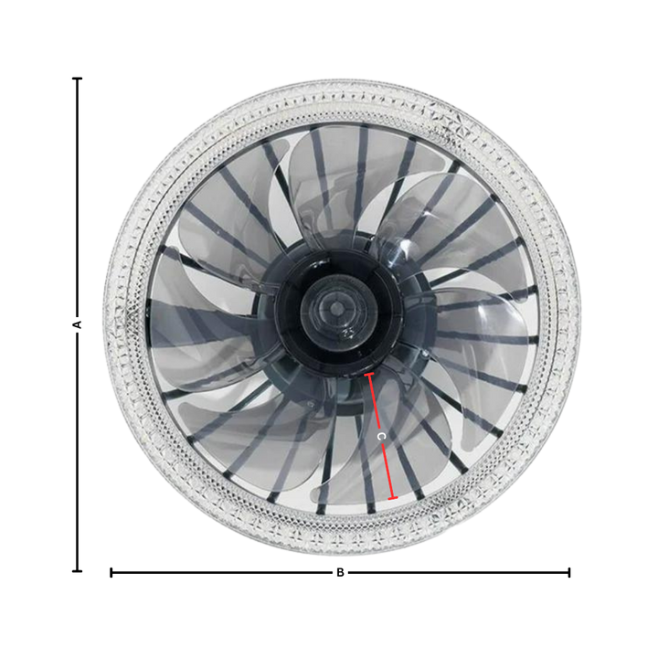 Aesthetic Ceiling Fan With Light And Remote | Stornfield