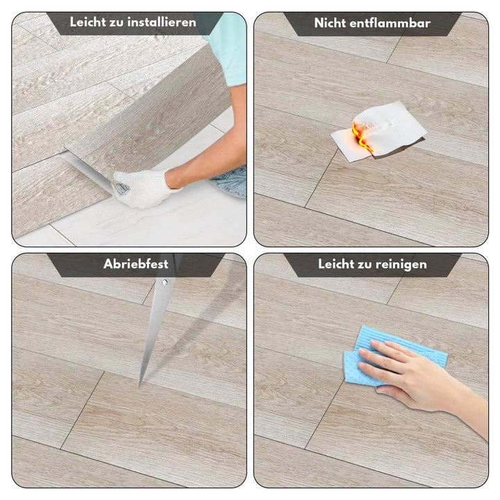 PVC Flooring Self-Adhesive Vinyl Floor 1.5mm Thickness | Stornfield