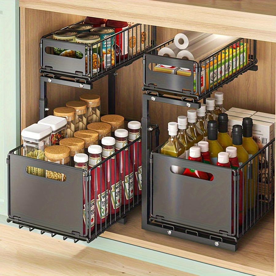 Pull-out Under-Cabinet Organizer 2 Levels | Stornfield