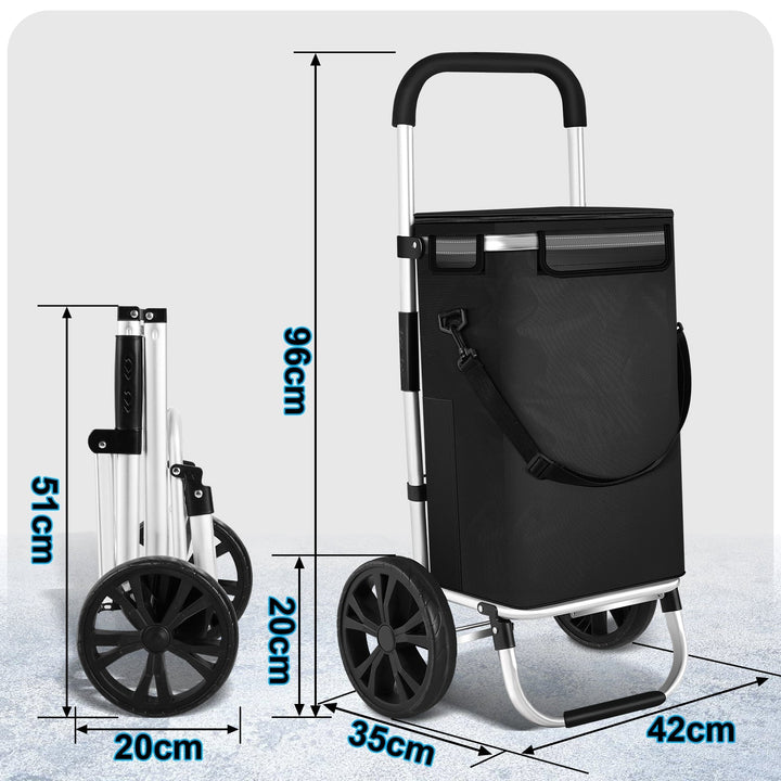 Shopping trolley shopping roller foldable 40L | Stornfield