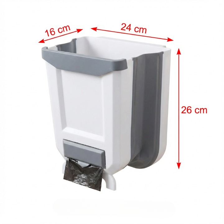 Foldable kitchen trash can for countertop | Stornfield