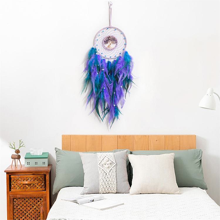 Stornfield | Frendorf Tree of Life Crystal Feather Sparkle Dream Catcher