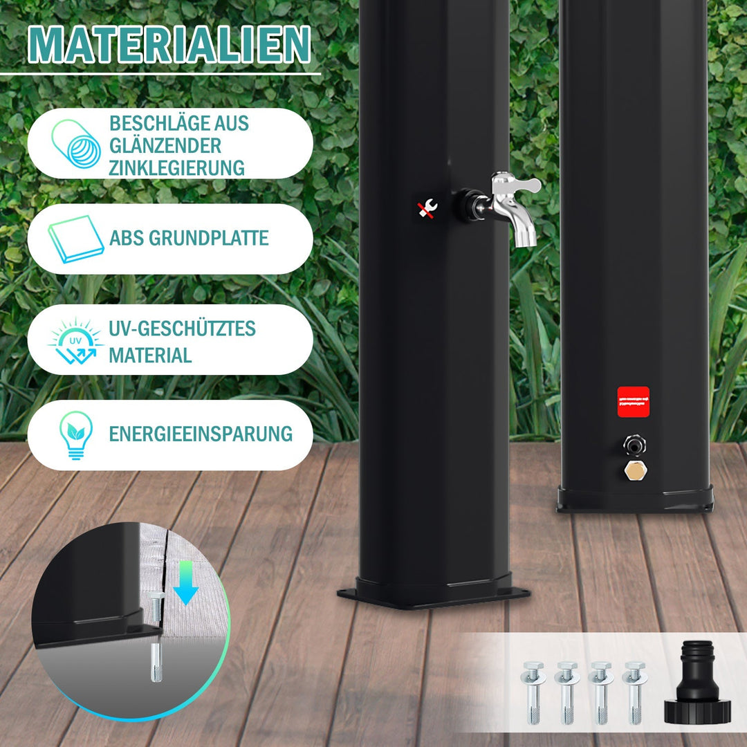 Solar shower 35L garden shower incl. protective cover | Stornfield