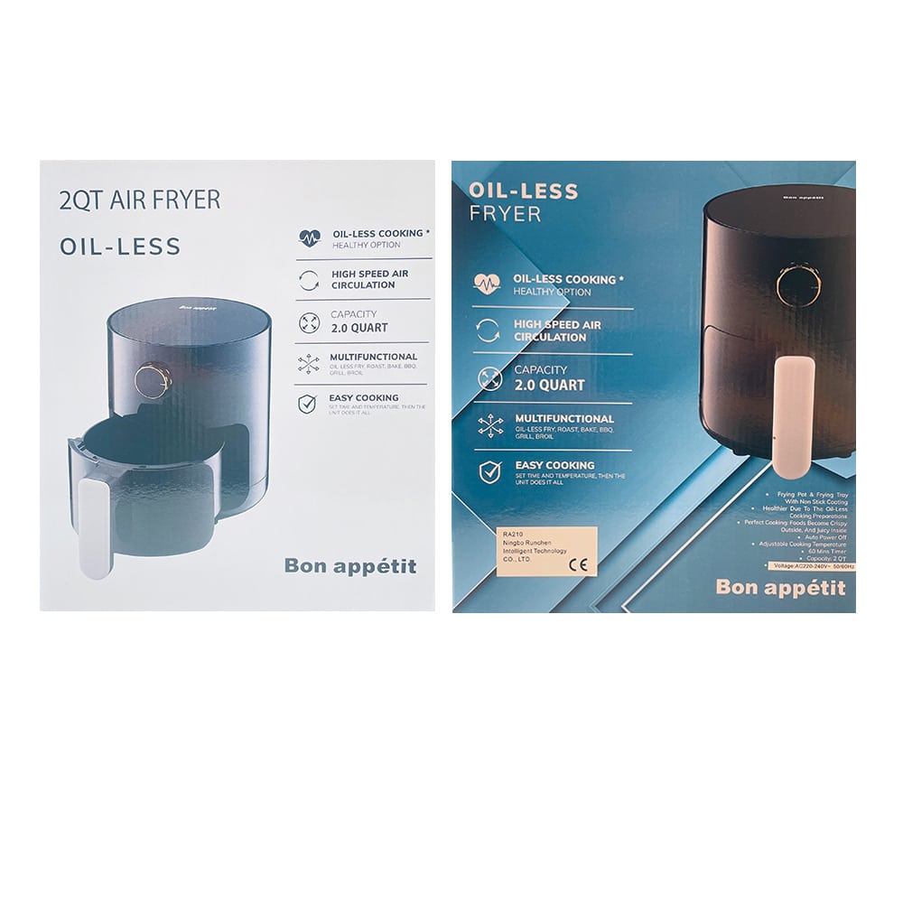 Airfryer 2.0 Liter (low fat: grilling, baking, roasting and frying) | Stornfield