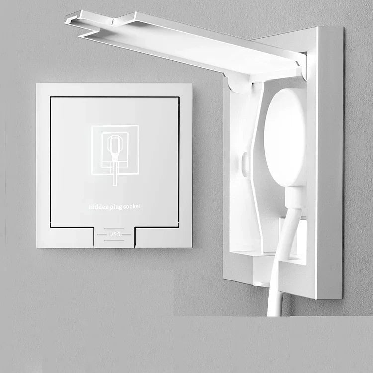 EU Hidden Socket with five holes, integrated household wall socket, five hole panel | Stornfield