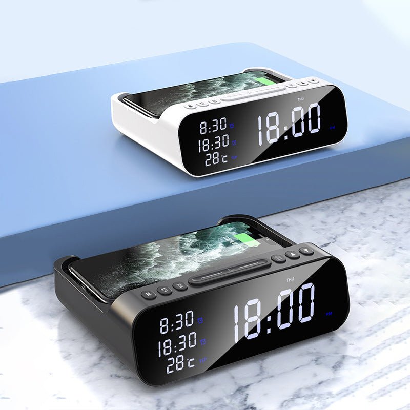 ChargeTime Pro – Digital Alarm Clock with Wireless Charging and Large Display Stornfield