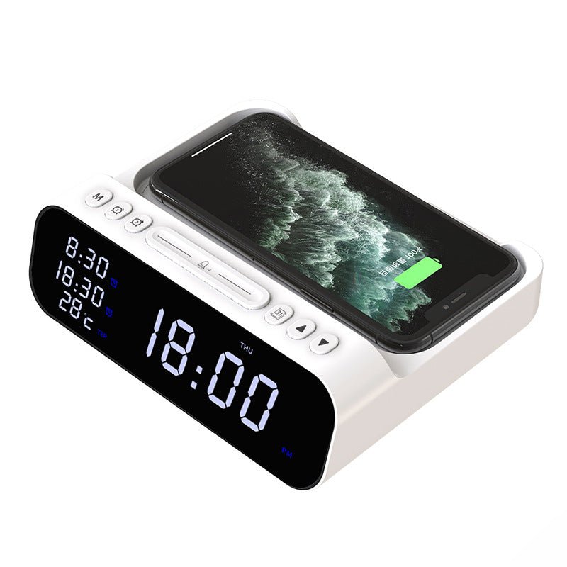 ChargeTime Pro – Digital Alarm Clock with Wireless Charging and Large Display Stornfield
