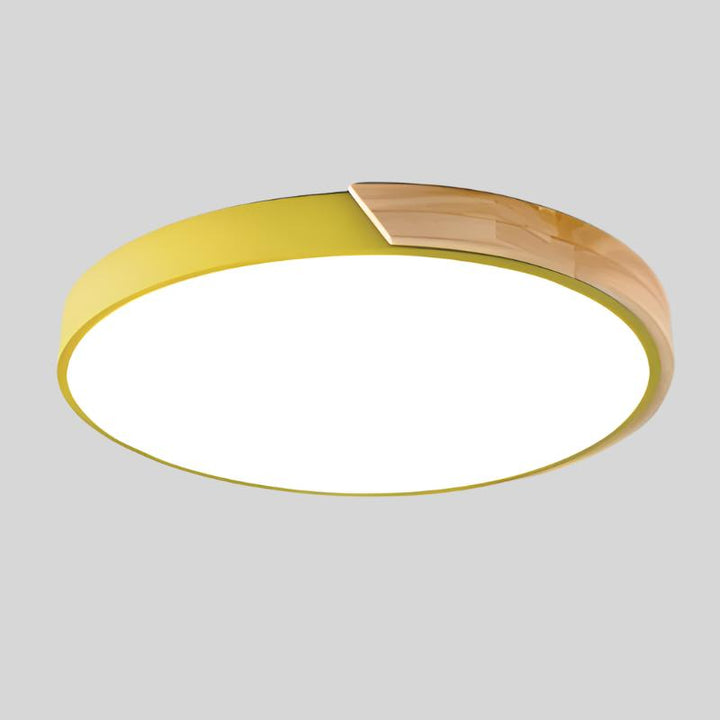 Stornfield | Macaroon Circular Wooden Pendant Light