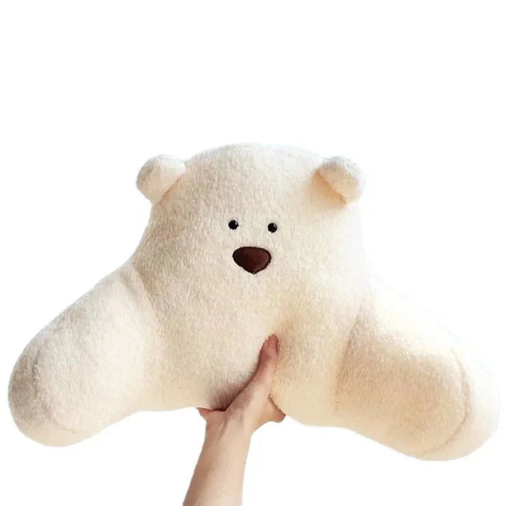 Teddy Shape Soft Office Seat Cushion - Plush Cotton Comfort | Stornfield