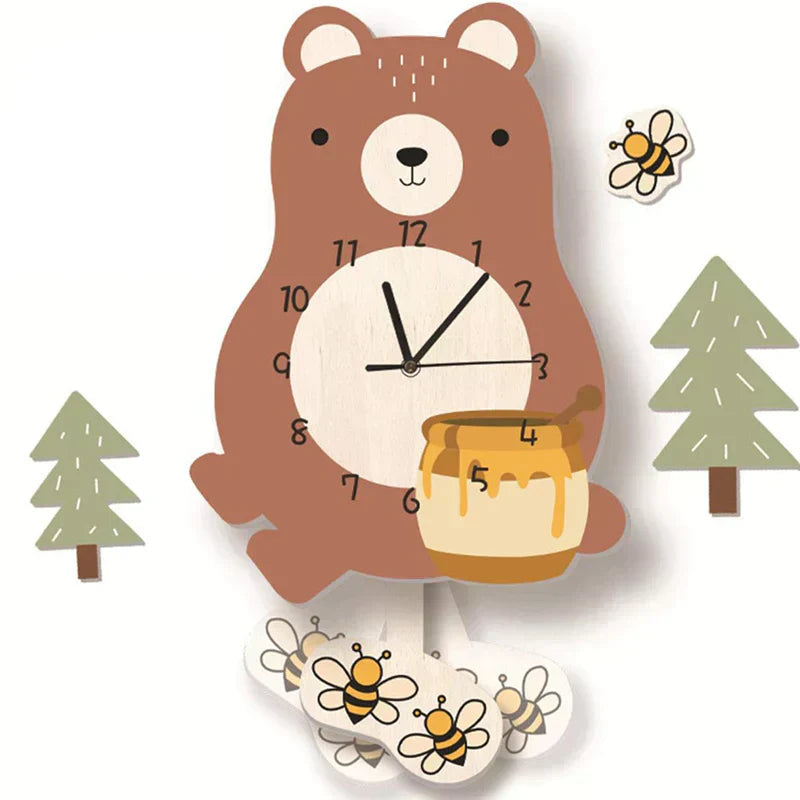 Stornfield | Frendorf – Children's Pendulum Clock with Animal Motifs