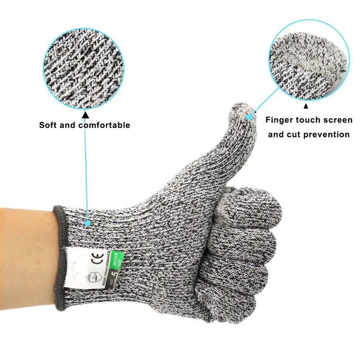 Stornfield | Gants anti-coupure 5 degrés Résistance aux coupures Résistance aux perforations Acier inoxydable