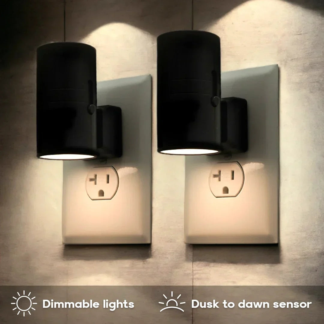 Stornfield | Dimmable Plug-in Night Light with Motion Sensor - LED Light for Bedrooms, Hallways, and Stairs