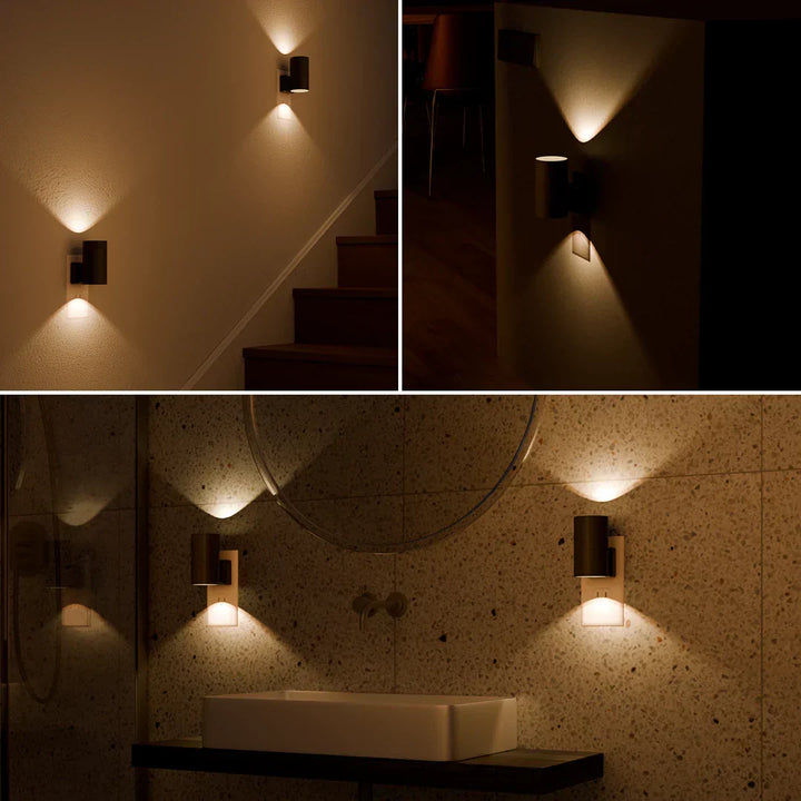 Stornfield | Dimmable Plug-in Night Light with Motion Sensor - LED Light for Bedrooms, Hallways, and Stairs