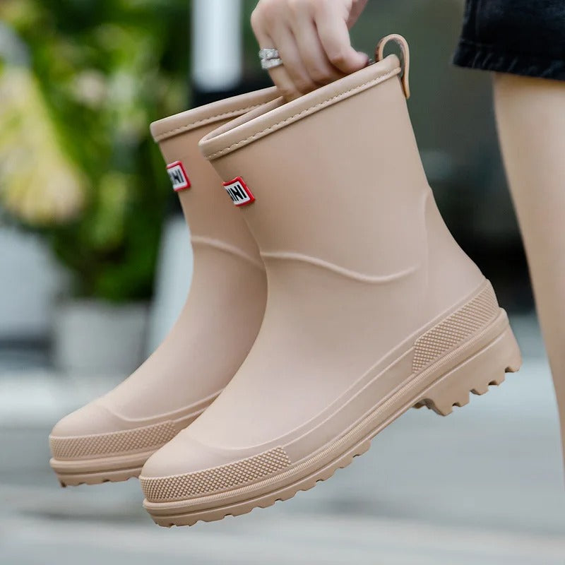 Stornfield | AquaStride 2.0 | Stylish Mid-Calf Waterproof Rain Boots for Women