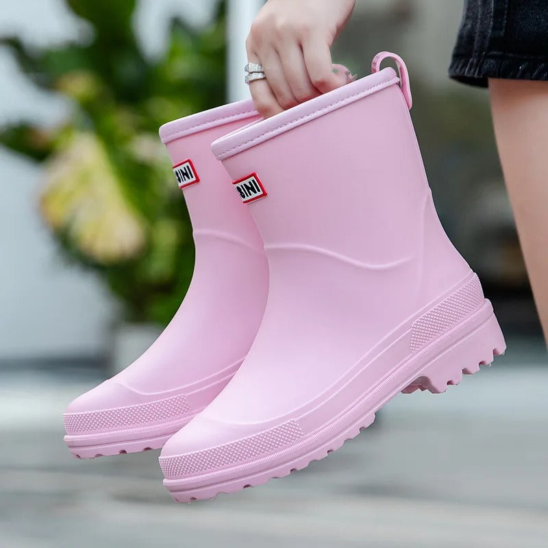 Stornfield | AquaStride 2.0 | Stylish Mid-Calf Waterproof Rain Boots for Women