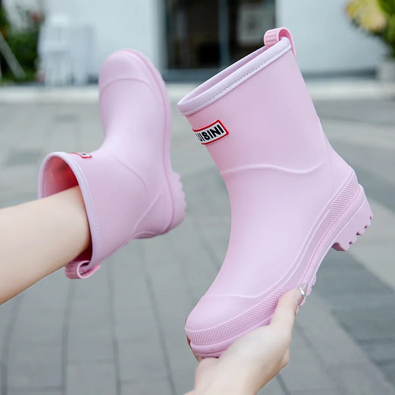Stornfield | AquaStride 2.0 | Stylish Mid-Calf Waterproof Rain Boots for Women