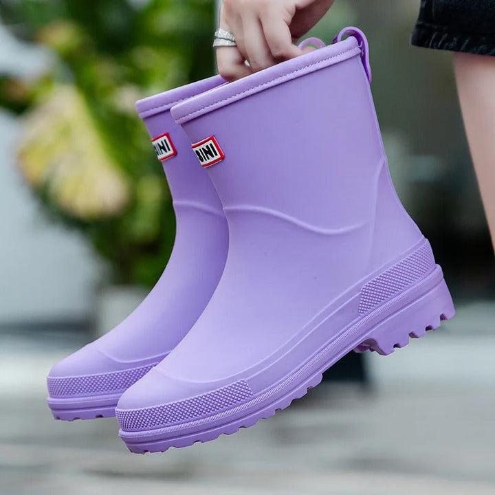 Stornfield | AquaStride 2.0 | Stylish Mid-Calf Waterproof Rain Boots for Women