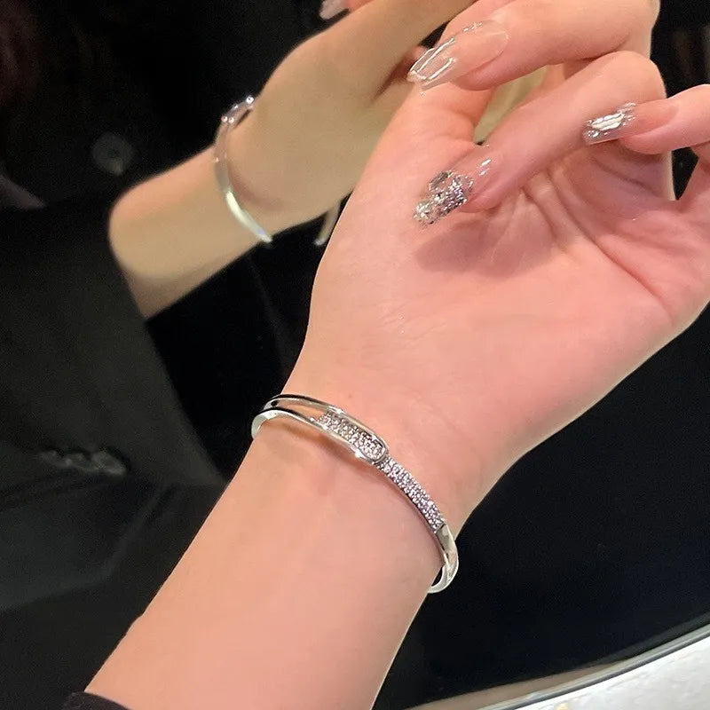Stornfield | 925 Sterling Silver Open Zirconia Bracelet