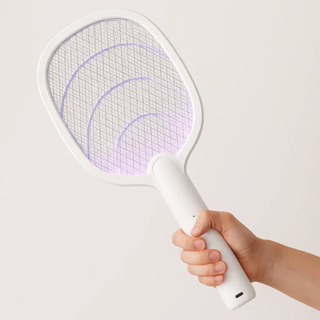 Rechargeable 2-in-1 Electric Fly Swatter and Insect Destroyer – 2500V Without Chemicals | Stornfield