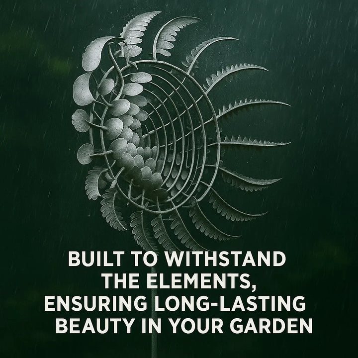 Metal wind chime for the garden