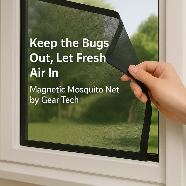 Stornfield | Magnetic Mosquito Net for Windows - No-See-Um Mesh Insect Screen for Home Protection & Bug Prevention