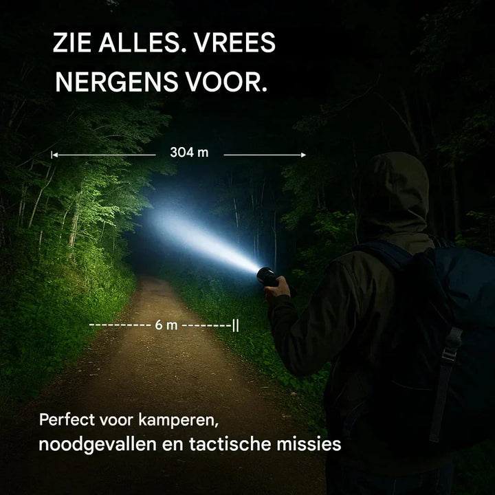 UltraStrong Night Vision Flashlight Pro – Rechargeable aluminum lamp | Stornfield