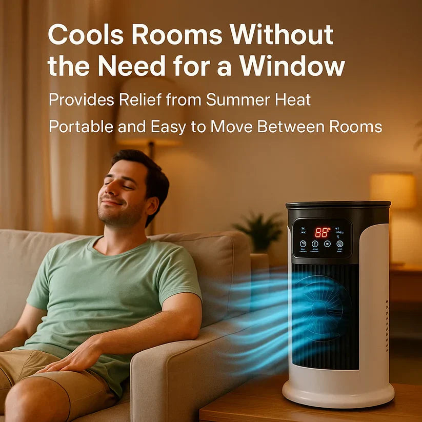 Portable Air Conditioner | Windowless, Energy Efficient & Ideal for Home Office and Dormitory Use | Stornfield