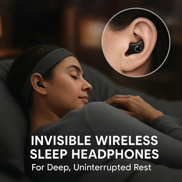 Stornfield | Invisible Wireless Sleep Headphones | IPX5 Waterproof, Bluetooth 5.3 for Comfortable Sleep and Relaxation