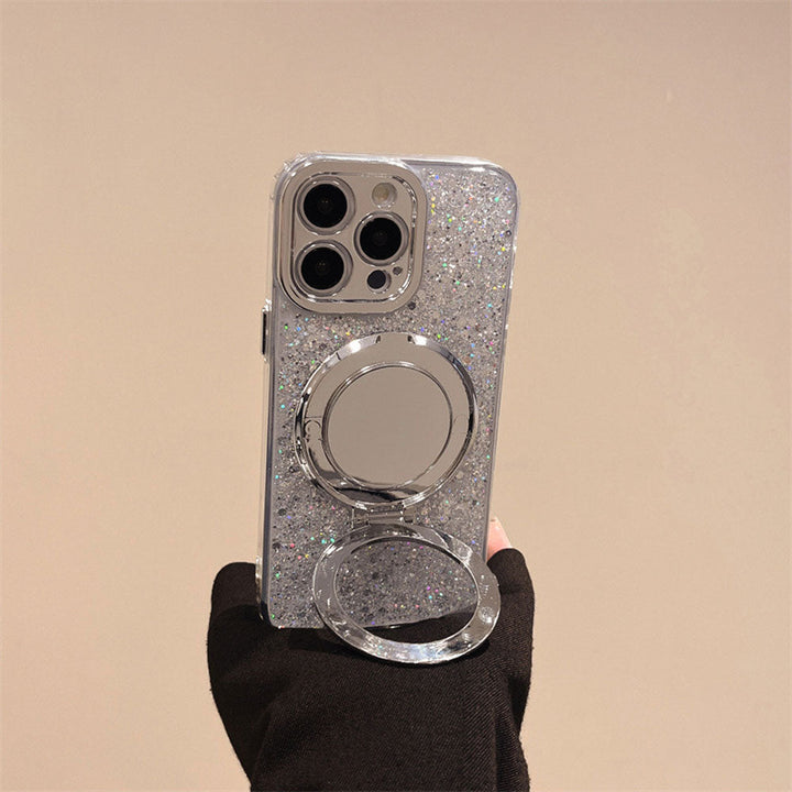 Stornfield | Silver Glitter MagSafe Mirror