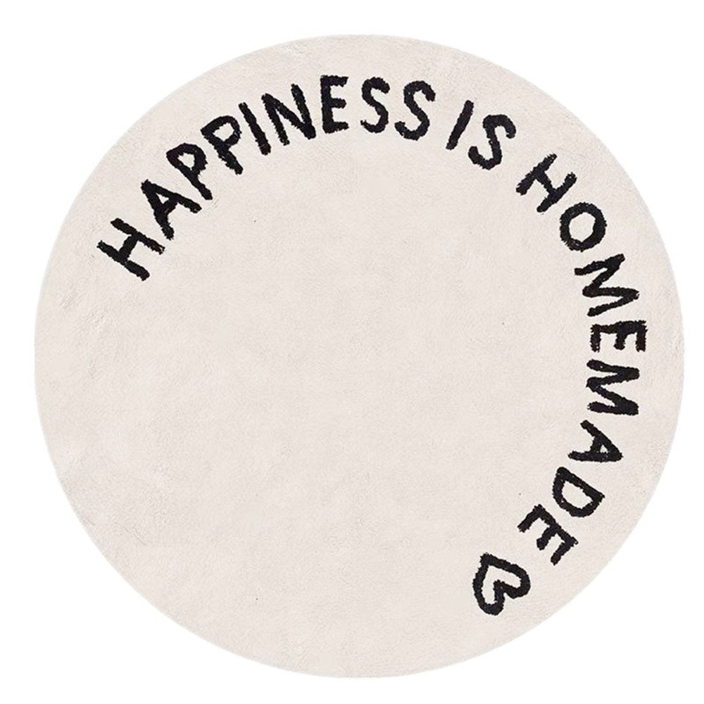 White round carpet – Stylish rug for children's room & living room, ideal for modern design | Stornfield