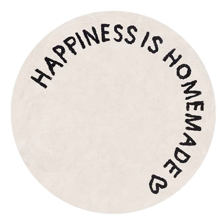 White round carpet – Stylish rug for children's room & living room, ideal for modern design | Stornfield