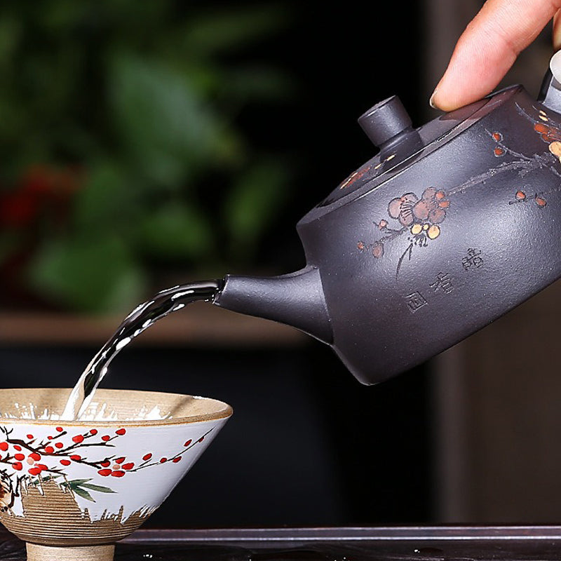 Authentic Teapot Purple Clay Raw Ore Black Mud Handmade Tea Set | Stornfield